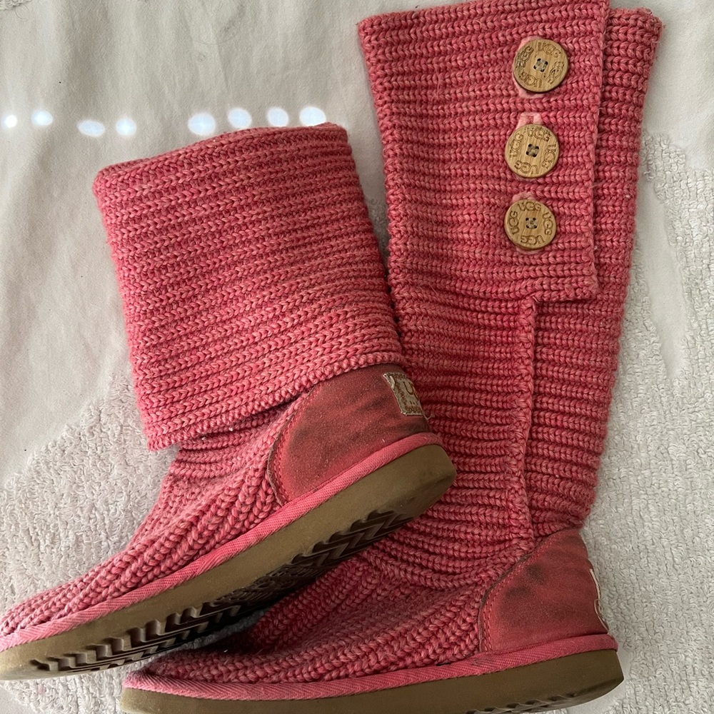Ugg Knit Cardy Boots size 6